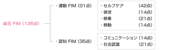 【図】Functional  Independence Measure（FIM）（機能的自立度評価）